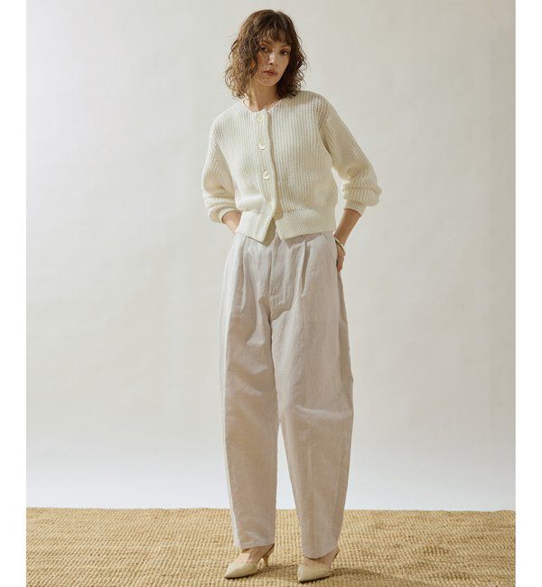 Drawing Numbers「【Drawing Numbers】コットンリネンデニムカーゴパンツ」|チノ|