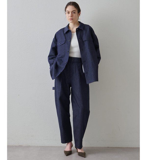 Drawing Numbers「【Drawing Numbers】コットンリネンデニムカーゴパンツ」|チノ|