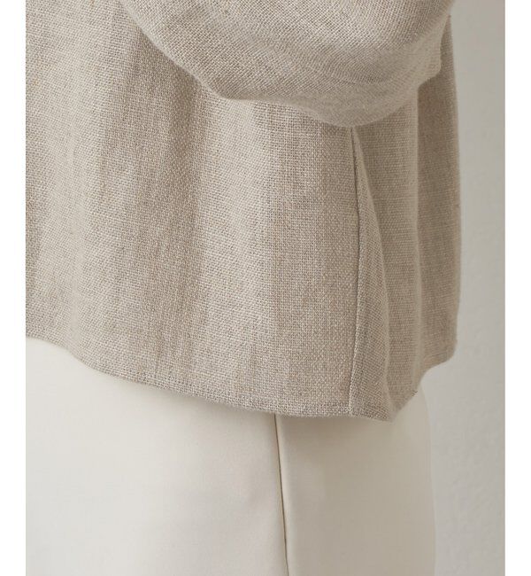 Drawing Numbers「【Drawing Numbers】ヘビーリネンタイブラウス」|シャツ・ブラウス|