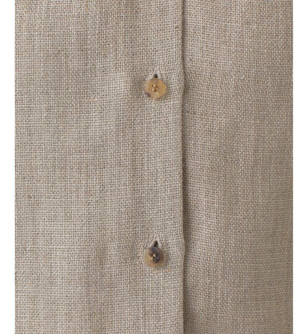 Drawing Numbers「【Drawing Numbers】ヘビーリネンタイブラウス」|シャツ・ブラウス|
