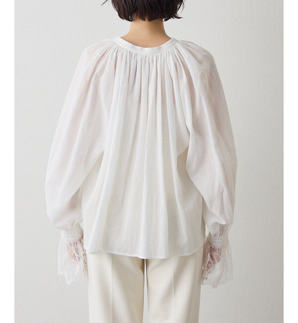 「コットンレースブラウス」|シャツ・ブラウス|