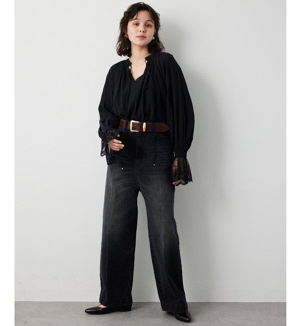  「コットンレースブラウス」|シャツ・ブラウス|