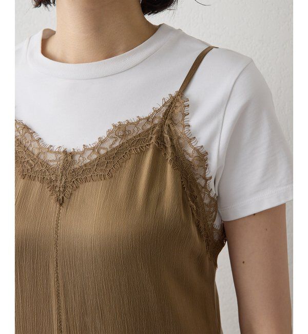 THE PAUSE「【THE PAUSE】レーストリムキャミワンピース」|ワンピース|