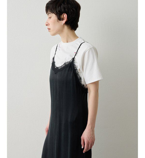 THE PAUSE「【THE PAUSE】レーストリムキャミワンピース」|ワンピース|