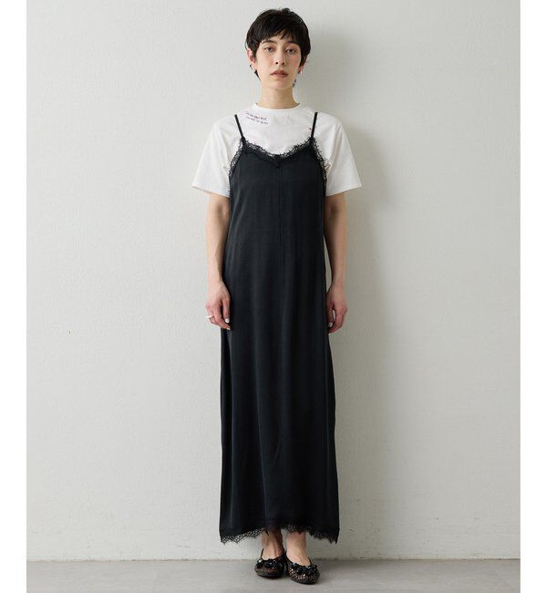 THE PAUSE「【THE PAUSE】レーストリムキャミワンピース」|ワンピース|