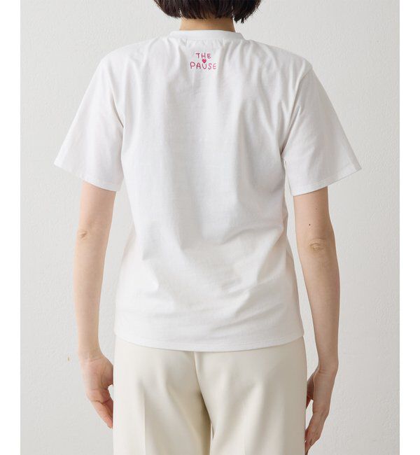 THE PAUSE「【THE PAUSE】シシュウTシャツ」|Tシャツ・カットソー|