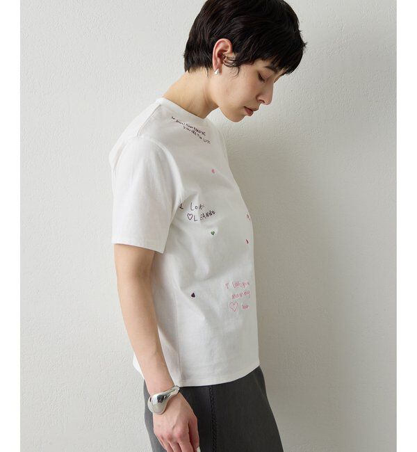 THE PAUSE「【THE PAUSE】シシュウTシャツ」|Tシャツ・カットソー|