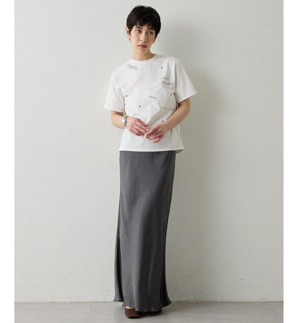 THE PAUSE「【THE PAUSE】シシュウTシャツ」|Tシャツ・カットソー|
