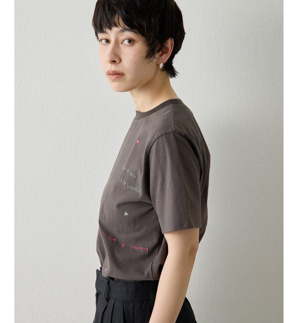 THE PAUSE「【THE PAUSE】シシュウTシャツ」|Tシャツ・カットソー|