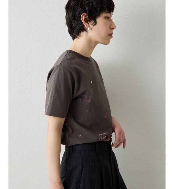 THE PAUSE「【THE PAUSE】シシュウTシャツ」|Tシャツ・カットソー|