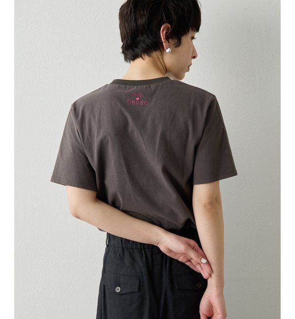 THE PAUSE「【THE PAUSE】シシュウTシャツ」|Tシャツ・カットソー|