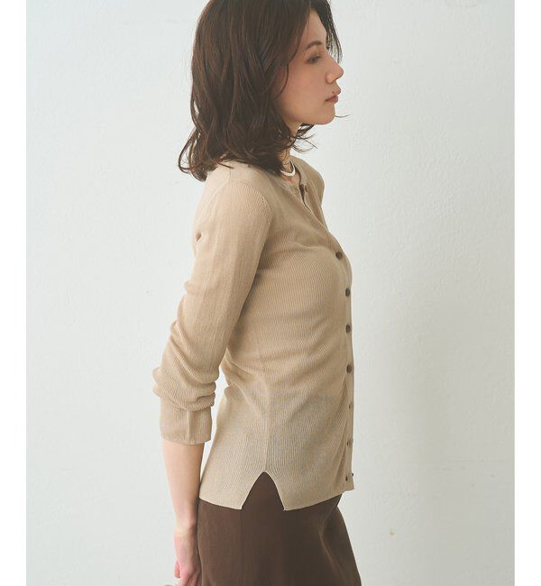  「シアーリブニットカーディガン」|ニット・セーター|