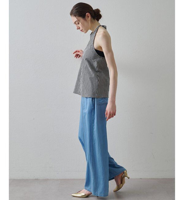 Drawing Numbers「【Drawing Numbers】ソフトデニムワイドパンツ」|チノ|