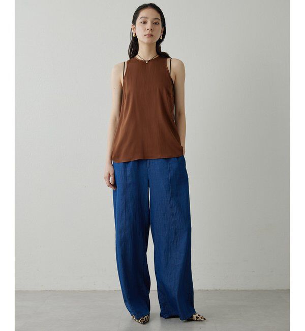 Drawing Numbers「【Drawing Numbers】ソフトデニムワイドパンツ」|チノ|