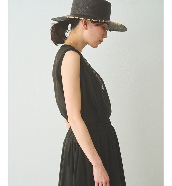 Drawing Numbers「【Drawing Numbers】シャイニーシースルーノースリーブブラウス」|シャツ・ブラウス|