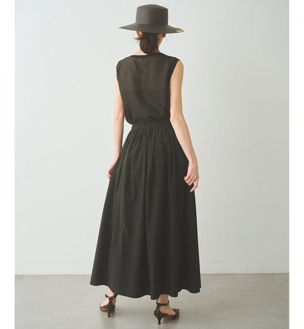 Drawing Numbers「【Drawing Numbers】シャイニーシースルーノースリーブブラウス」|シャツ・ブラウス|