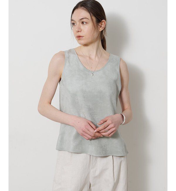 Drawing Numbers「【Drawing Numbers】フェイクスエードタンクブラウス」|シャツ・ブラウス|