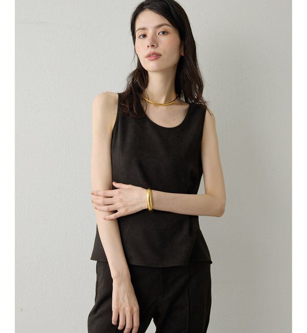 Drawing Numbers「【Drawing Numbers】フェイクスエードタンクブラウス」|シャツ・ブラウス|