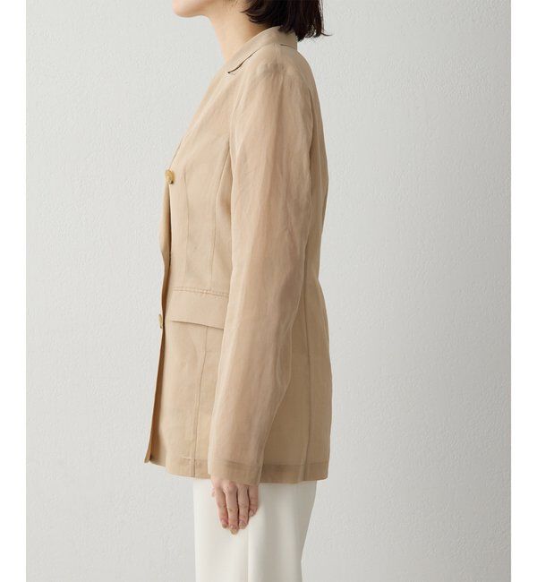 Drawing Numbers「【Drawing Numbers】コットンオーガンジーダブルジャケット」|テーラードジャケット|