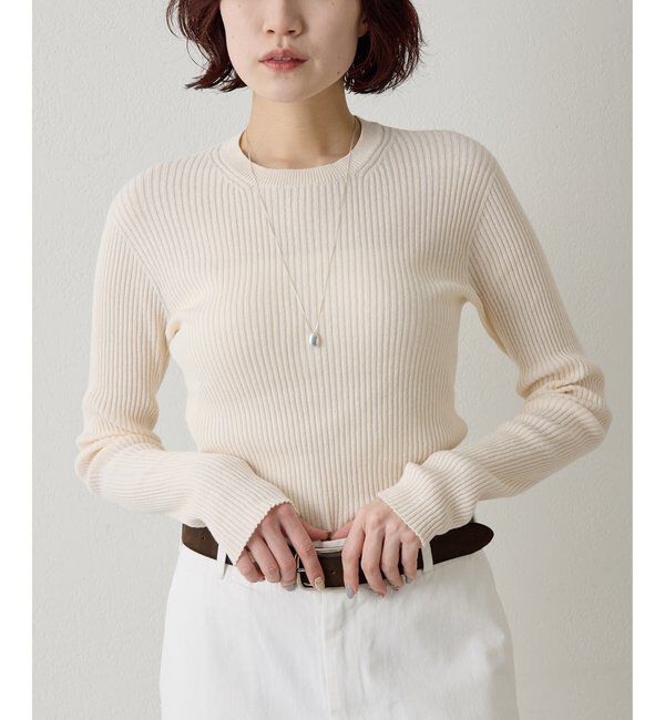  「ホールガーメントRIBプルオーバー」|ニット・セーター|