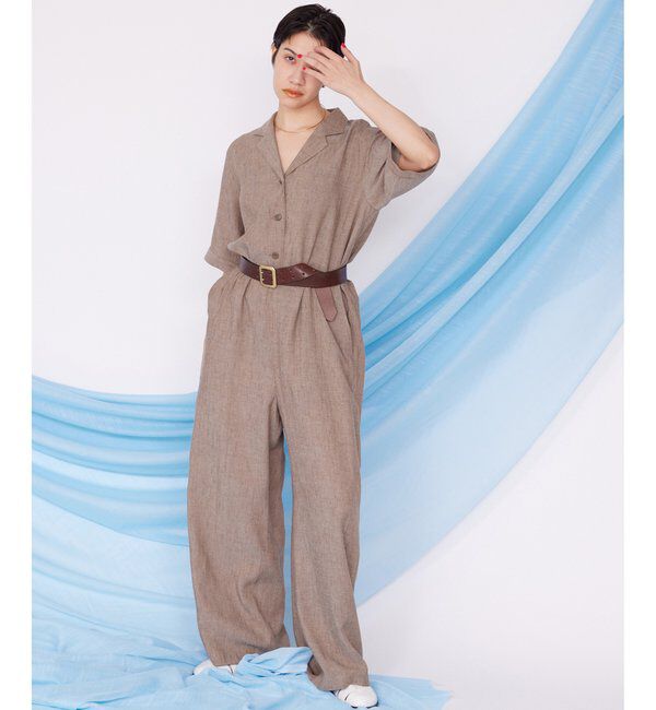 THE PAUSE「【THE PAUSE】リネン混カイキンジャンプスーツ」|ワンピース|