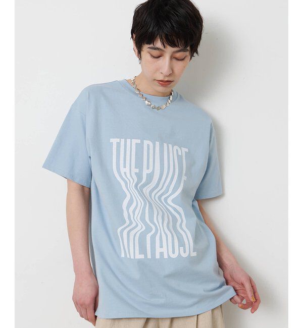 THE PAUSE「【THE PAUSE】ウィーグルロゴTEE」|Tシャツ・カットソー|サックスブルー