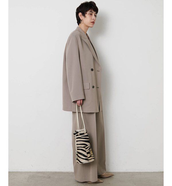  「ツイルダブルブレストジャケット」|テーラードジャケット|