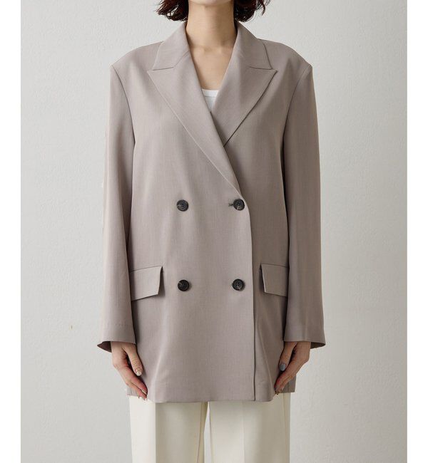  「ツイルダブルブレストジャケット」|テーラードジャケット|