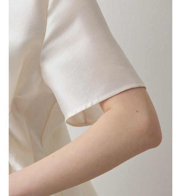  「《4/2追加スタート》【インフルエンサーコラボ】オーガンジーペプラムブラウス」|シャツ・ブラウス|