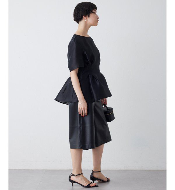  「《4/2追加スタート》【インフルエンサーコラボ】オーガンジーペプラムブラウス」|シャツ・ブラウス|