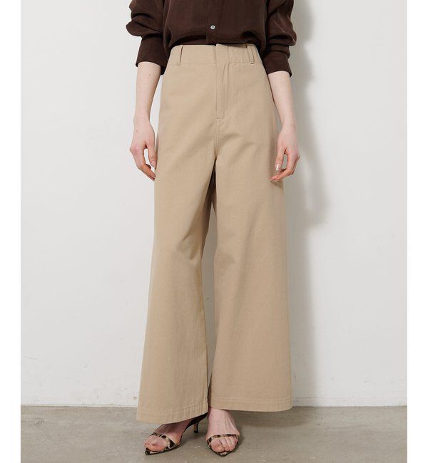  「ワンウォッシュチノパンツ」|チノ|ベージュ