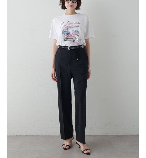  「平織りストレッチパンツ」|チノ|