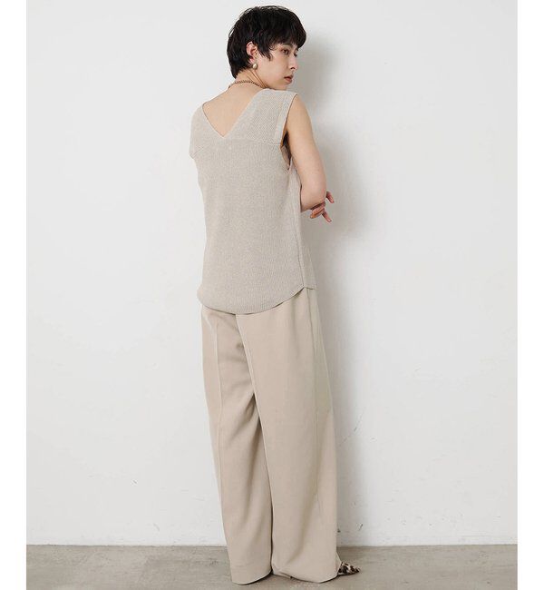  「ペーパーノースリーブニット」|ニット・セーター|