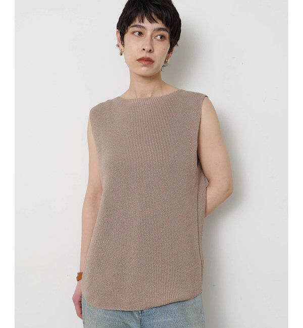  「ペーパーノースリーブニット」|ニット・セーター|