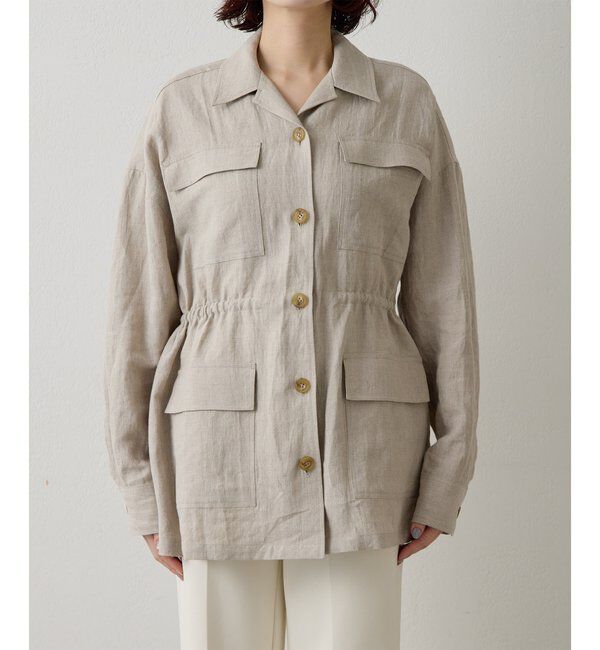  「リネンポケットジャケット」|テーラードジャケット|