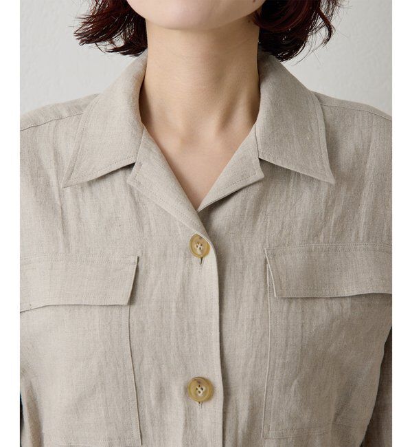  「リネンポケットジャケット」|テーラードジャケット|