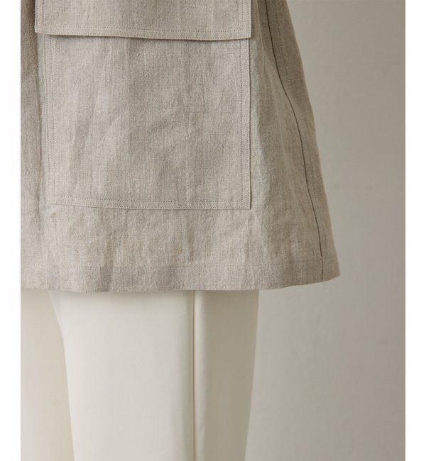  「リネンポケットジャケット」|テーラードジャケット|