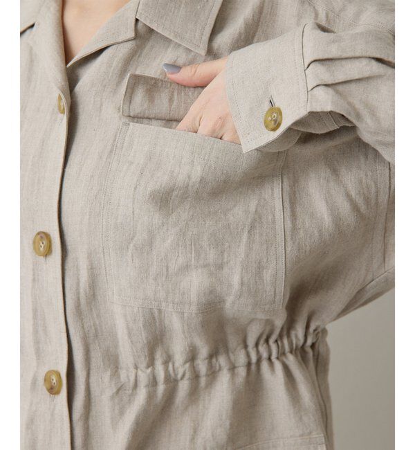  「リネンポケットジャケット」|テーラードジャケット|