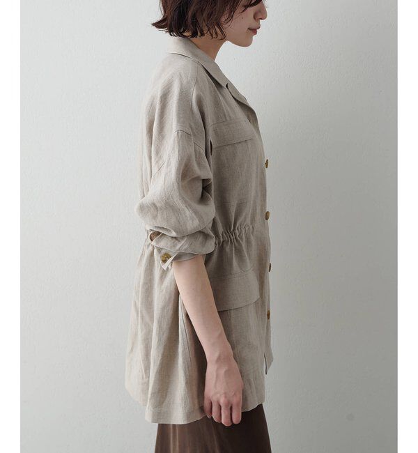  「リネンポケットジャケット」|テーラードジャケット|