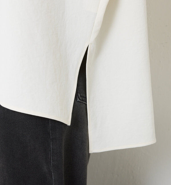  「《高機能/オールシーズン着られる》ジャージ袖リブブラウス」|シャツ・ブラウス|