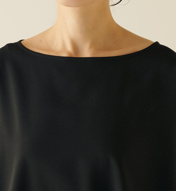  「《高機能/オールシーズン着られる》ジャージ袖リブブラウス」|シャツ・ブラウス|