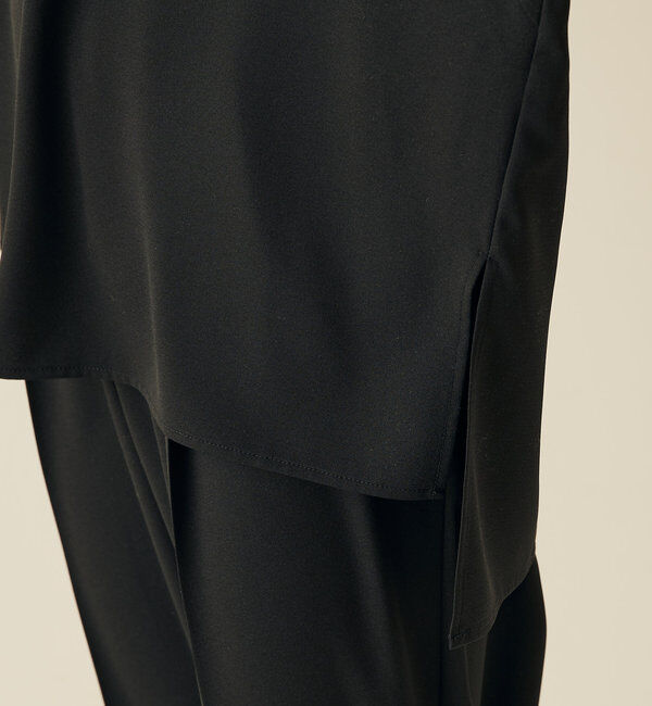  「《高機能/オールシーズン着られる》ジャージ袖リブブラウス」|シャツ・ブラウス|