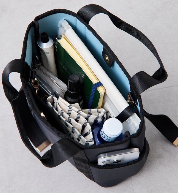  「【軽量/500mlペットボトル収納可】ミニウエットダブルポケットトート」|トートバッグ|