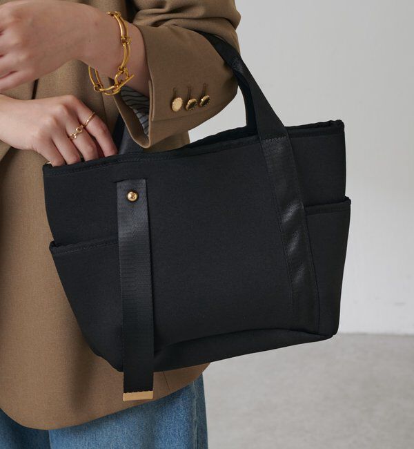  「【軽量/500mlペットボトル収納可】ミニウエットダブルポケットトート」|トートバッグ|