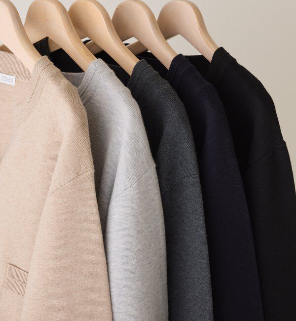  「スキッパースウェットライクカーディガン」|ニット・セーター|