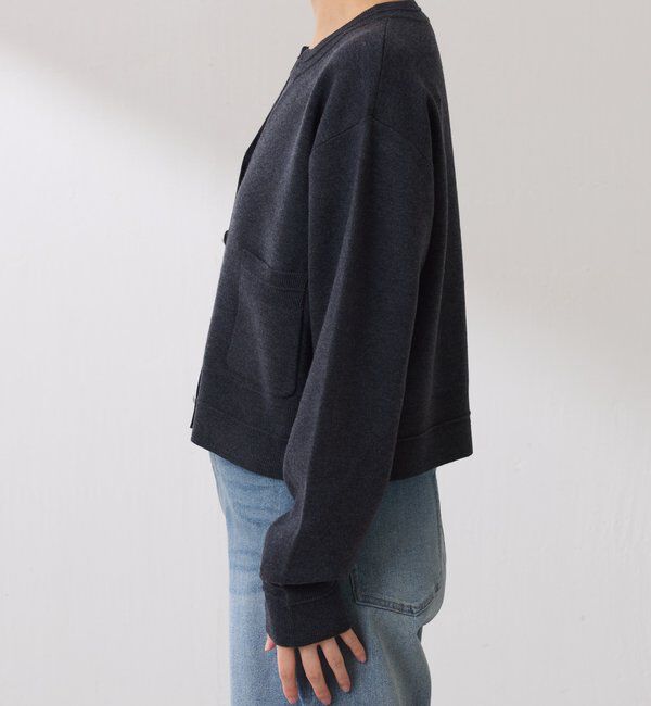 「スキッパースウェットライクカーディガン」|ニット・セーター|