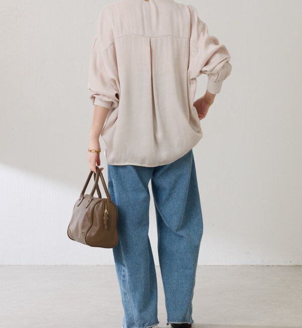  「スキッパー袖リブブラウス」|シャツ・ブラウス|