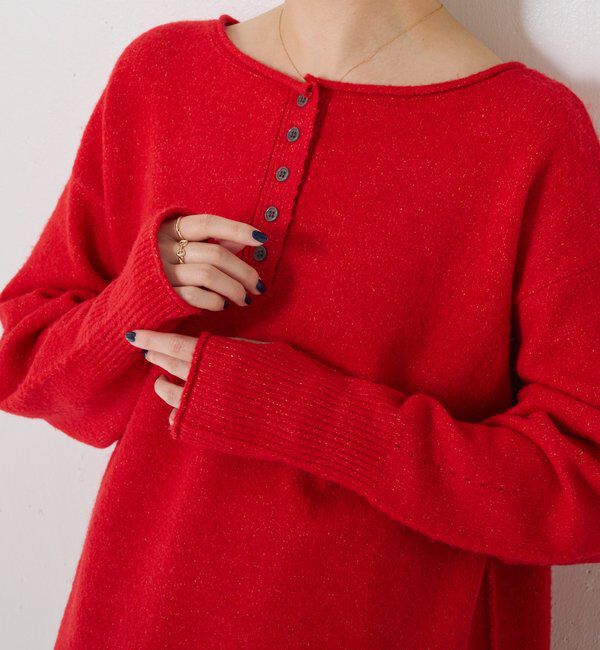  「2WAYヘンリーネックニット」|ニット・セーター|