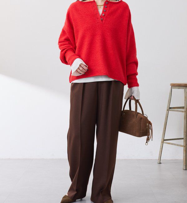  「2WAYヘンリーネックニット」|ニット・セーター|