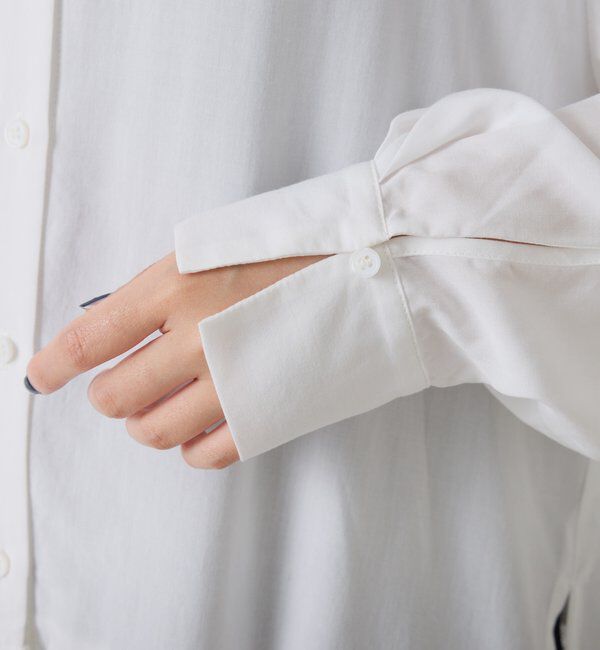  「裾レースハイネックシャツ」|シャツ・ブラウス|